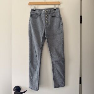 Joie High Rise Pinstripe Jeans